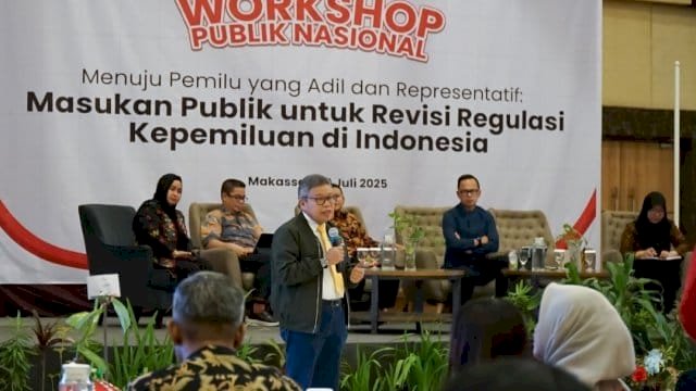 Workshop Nasional, Taufan Pawe Paparkan Rekomendasi Publik Hadapi Revisi Undang-undang Pemilu