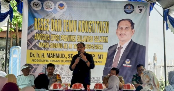Legislator NasDem Mahmud Serap Aspirasi di Parangloe Mulai Sanggar Seni, Sampah hingga Air Bersih
