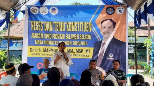 Anggota DPRD Provinsi Sulawesi Selatan dari Fraksi NasDem, Mahmud.