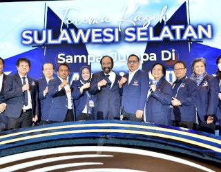 Tutup Rakernas Nasdem di Makassar, Surya Paloh Berulang Kali Sanjung RMS dan Fatmawati