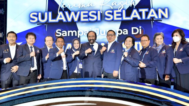 Tutup Rakernas Nasdem di Makassar, Surya Paloh Berulang Kali Sanjung RMS dan Fatmawati