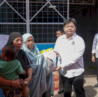 PSI Sulsel Tunjukkan Solidaritas untuk Korban Kebakaran di Rappokalling Makassar