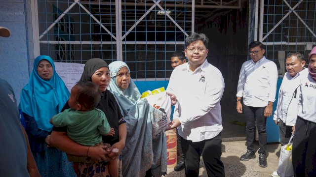 PSI Sulsel Tunjukkan Solidaritas untuk Korban Kebakaran di Rappokalling Makassar