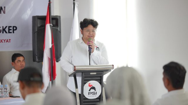 Di Pangkep, Ketua PSI Sulsel Muammar Gandi Yakin Menang Besar di Pemilu 2029