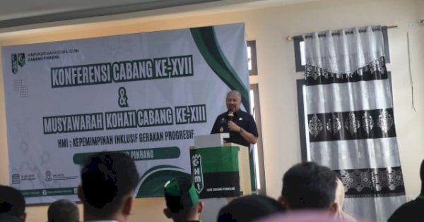 Konfercab HMI Pinrang Digelar, Bupati Irwan Harap Soliditas dan Sinergi Terjaga