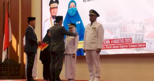 Naili-Akhmad Dilantik Pimpin Palopo, Gubernur Sulsel Percaya Bisa Emban Amanah dengan Baik
