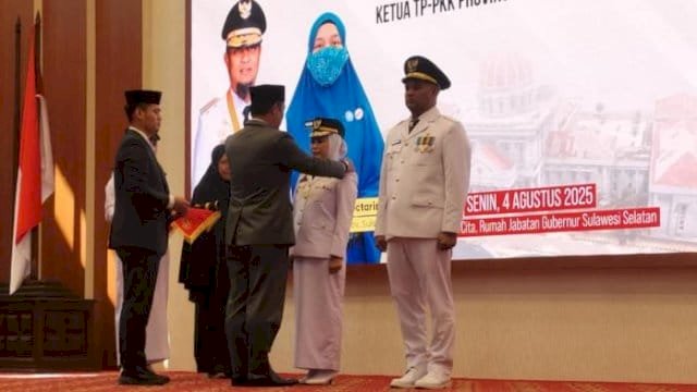 Naili-Akhmad Dilantik Pimpin Palopo, Gubernur Sulsel Percaya Bisa Emban Amanah dengan Baik