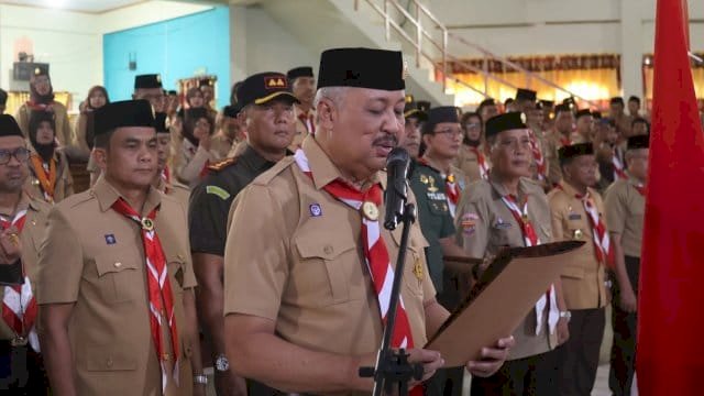 Bupati Irwan Hamid Resmi Pimpin Pramuka Pinrang Masa Bakti 2025&ndash;2030