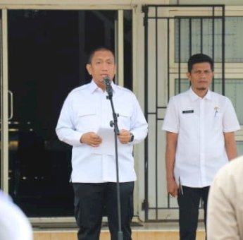 Bupati Lutim Ibas Pimpin Apel Penertiban PKB, Minta Warga Taat Bayar Pajak