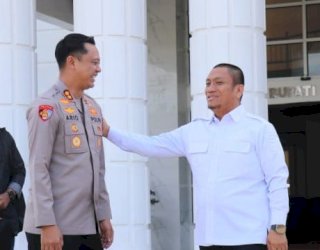 Kapolres Lutim Silaturahmi ke Bupati Ibas, Bahas Dukungan Polri untuk Program Pemda