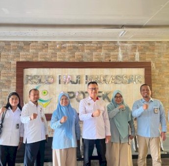 Kemenko Polkam Tinjau Pelaksanaan Program Cek Kesehatan Gratis di RSUD Haji Makassar