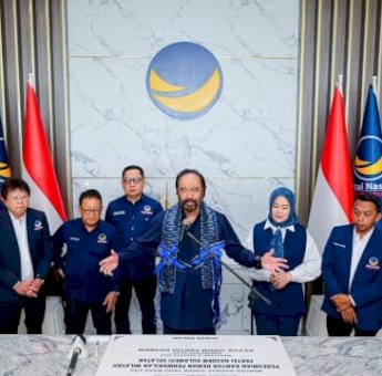 Senangnya Surya Paloh Resmikan Kantor NasDem Sulsel, Beri Pujian Khusus ke Rusdi Masse dan Fatmawati