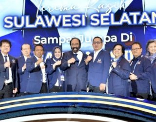 Tutup Rakernas NasDem di Makassar, Surya Paloh Berulang Kali Sanjung RMS dan Fatmawati