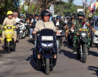 Merdeka Ride, Ajang Silaturahmi dan Kampanye Tertib Lalu Lintas di Pinrang