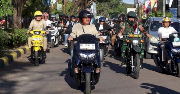 Merdeka Ride, Ajang Silaturahmi dan Kampanye Tertib Lalu Lintas di Pinrang