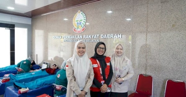 Sekretariat DPRD Sulsel Kumpulkan 32 Kantong Darah Lewat Aksi Donor Rutin