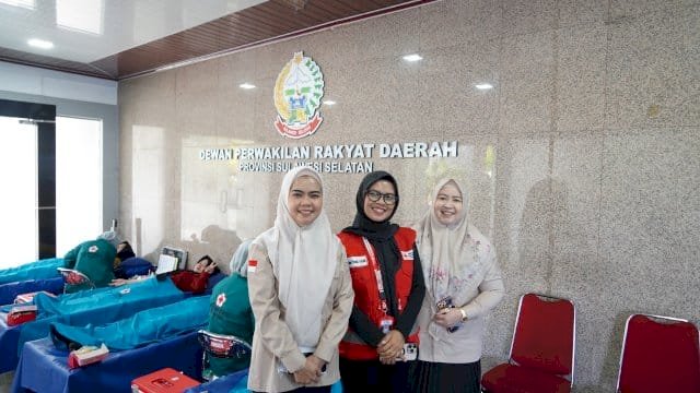Sekretariat DPRD Sulsel Kumpulkan 32 Kantong Darah Lewat Aksi Donor Rutin