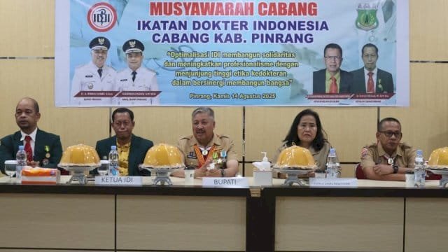 Muscab IDI Pinrang, Bupati Irwan Tekankan Pelayanan Kesehatan Tanpa Batas