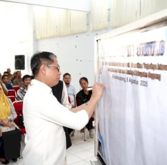 Wabup Soppeng Tekankan dan Tandatangani Komitmen Laporan Faktual Rembuk Tematik Stunting