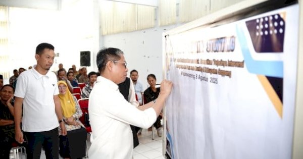 Wabup Soppeng Tekankan dan Tandatangani Komitmen Laporan Faktual Rembuk Tematik Stunting