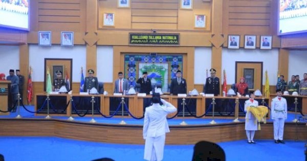 Ketua DPRD Pangkep Haris Gani Hadiri Pengukuhan 71 Paskibraka Pangkep untuk Upacara 17Agustus 2025