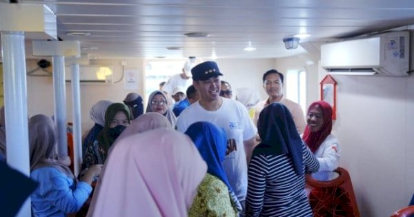 Mudahkan Jalur Transportasi antar Pulau, Bupati Pangkep Yusran Luncurkan KM Gandha Nusantara 03