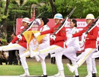 Paskibraka Sulsel Jalankan Tugas dengan Penuh Haru di HUT ke-80 RI