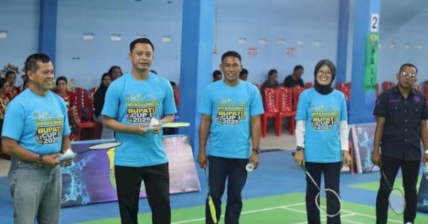 Kejuaraan Bulutangkis Open Sulawesi Bupati Cup I 2025 Resmi Bergulir di Lutim