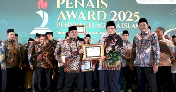 Wali Kota Parepare Tasming Hamid Raih Penghargaan PENAIS Award 2025 dari Kementerian Agama