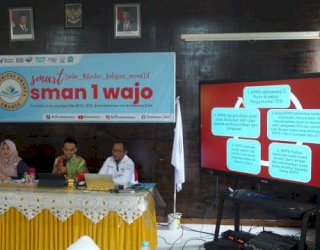 KPU Wajo Gelar Sosialisasi Pendidikan Pemilih dan Pemilihan Ketua OSIS di SMA Negeri 1
