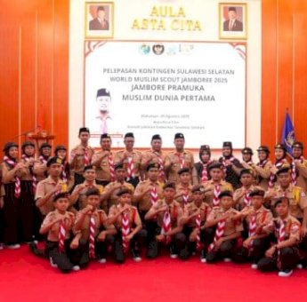 Lepas Pramuka Kontingen Sulsel ke World Muslim Scout Jamboree 2025, Gubernur Sulsel Beri Pesan Khusus