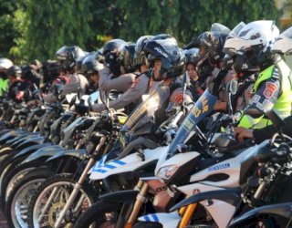 Polda Sulsel lakukan Patroli Skala Besar di Kota Makassar