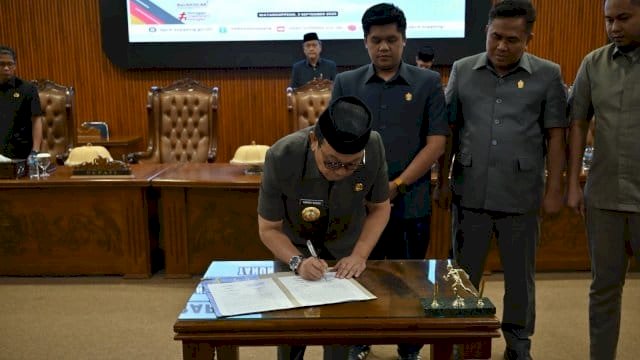 Bupati Soppeng Tandatangani Nota Kesepakatan bersama Rancangan KUA dan PPAS TA 2026