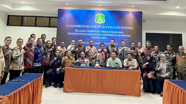Pemkab Sidrap menggelar uji kompetensi (jobfit) dan evaluasi jabatan bagi pejabat pimpinan tinggi pratama.