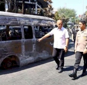 Mabes Polri Pantau Pembakaran Aset Negara di Makassar