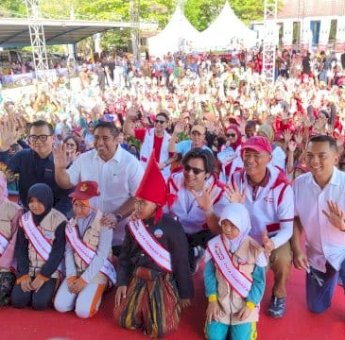 Wings for UNICEF dan Nuvo Family Gelar Kampanye Hidup Sehat di Maros, Bupati Chaidir Syam Apresiasi