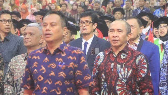 Sekretaris Daerah Kabupaten Pinrang A. Calo Kerrang, menghadiri Dies Natalis UNHAS ke-69 di Baruga A. Pangerang Pettaran.