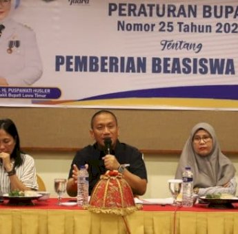 Bupati Lutim Ibas Sosialisasikan Perbup Beasiswa Daerah di Kota Palopo dan Makassar