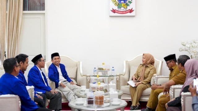 Wakil Gubernur Sulawesi Selatan, Fatmawati Rusdi, menerima kunjungan silaturahmi Majelis Pimpinan Wilayah Ikatan Cendekiawan Muslim Indonesia (ICMI) Muda Sulsel.