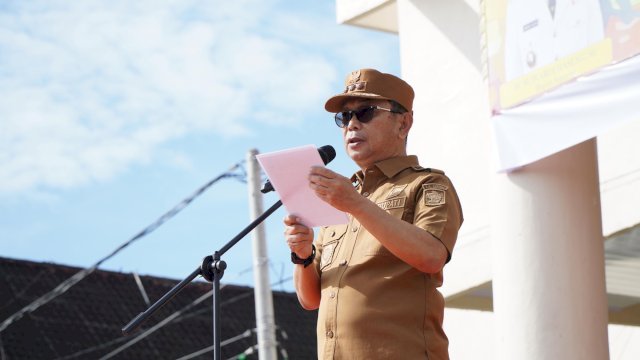 Bupati Soppeng Bacakan Sambutan Seragam Menpora di Puncak Peringatan HAORNAS 2025