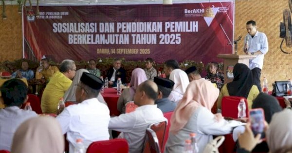 Ketua DPRD Barru Hadiri Sosialisasi Pendidikan Pemilih Berkelanjutan
