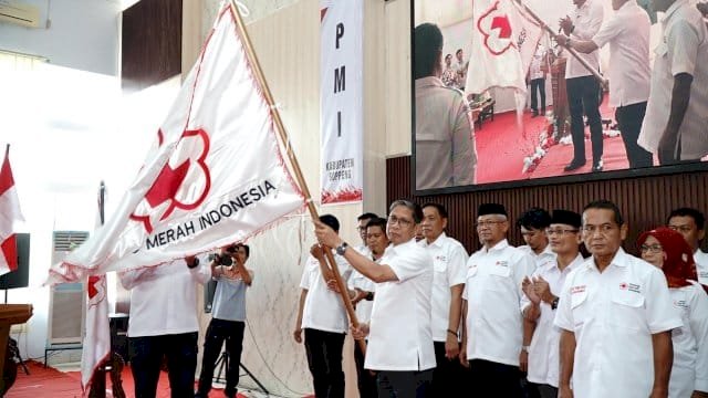 Pengurus PMI Soppeng Periode 2025&ndash;2030 Dilantik Langsung Oleh Ketua PMI Sulsel Adnan Purichta Ichsan