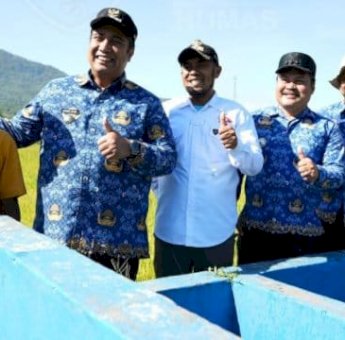 Pompa Irigasi Desa Sawaru Kembali Beroperasi, Bupati Maros Chaidir Syam: Alhamdulillah Sudah Bisa Panen 2 Kali