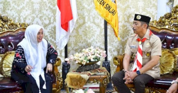 Bupati Ratnawati Terima Audiensi Kwarcab, Dukung Penuh Muscab Pramuka Sinjai