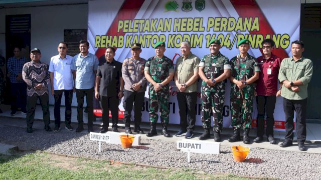 Bupati Pinrang Irwan Hamid Tekankan Sinergi dengan TNI saat Sambut Komandan Korem 141 Todopuli, Bersama Jaga Ketahanan Pangan