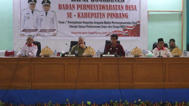 Bupati Pinrang Irwan Hamid: Sinergi Pemdes dan BPD Mutlak Dilakukan