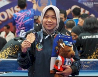 Ganda Putri Raih Perunggu di Pornas Korpri XVII Palembang, Fitriani dari Soppeng Persembahkan Medali untuk Sulsel