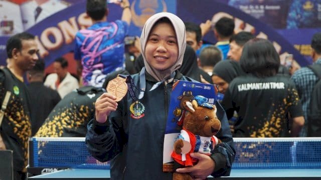 Ganda Putri Raih Perunggu di Pornas Korpri XVII Palembang, Fitriani dari Soppeng Persembahkan Medali untuk Sulsel