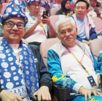 Sekda Sulsel Jufri Rahman Dukung Langsung Atlet di Pembukaan Pornas XVII Korpri 2025