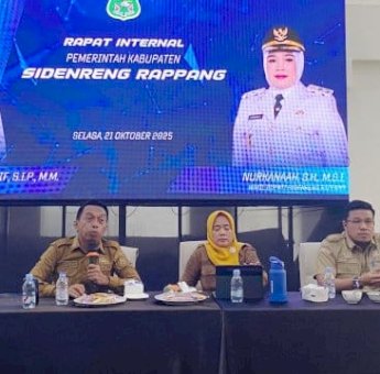 Bupati Sidrap Kumpul Kepala OPD, Tegaskan Efisiensi Anggaran